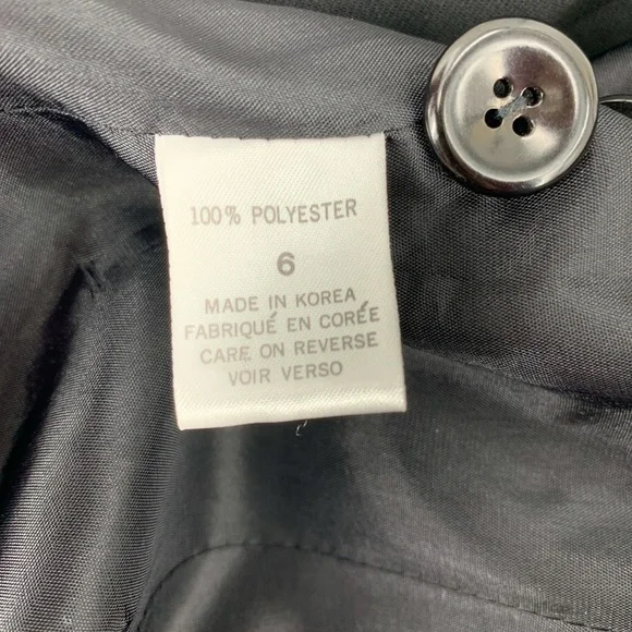 Tahari Black Blazer w/ Black Velvet Collar - Picture 6 of 7